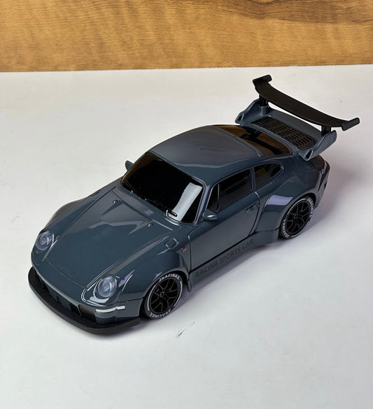 Trudj Dark Gray RC Sports Car – Racing Car with Remote & Accessories