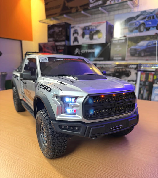 Trudj Ford F-150 RC Pickup Truck – Silver & Black Off-Road Edition