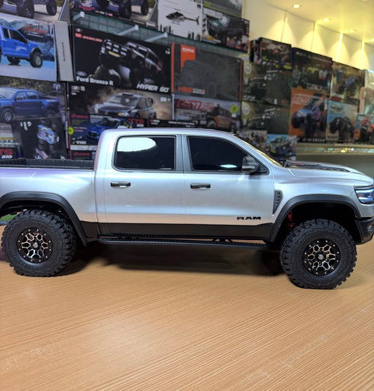 Trudj Silver & Black RC Pickup Truck – Off-Road Adventure Edition