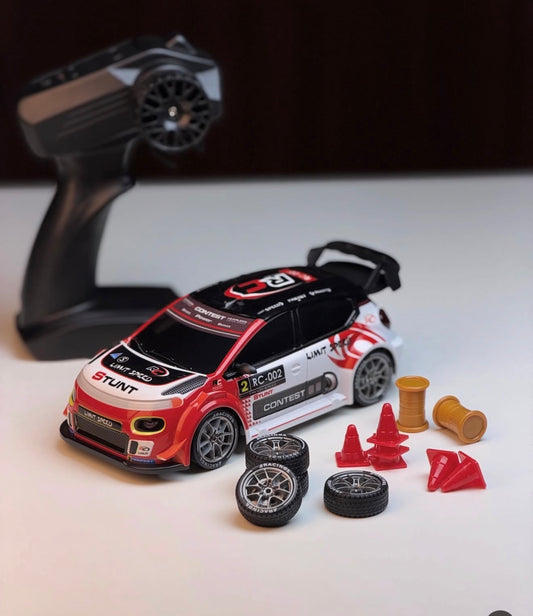 Trudj Remote Control Racing Car – Red, Black & White RC Toy